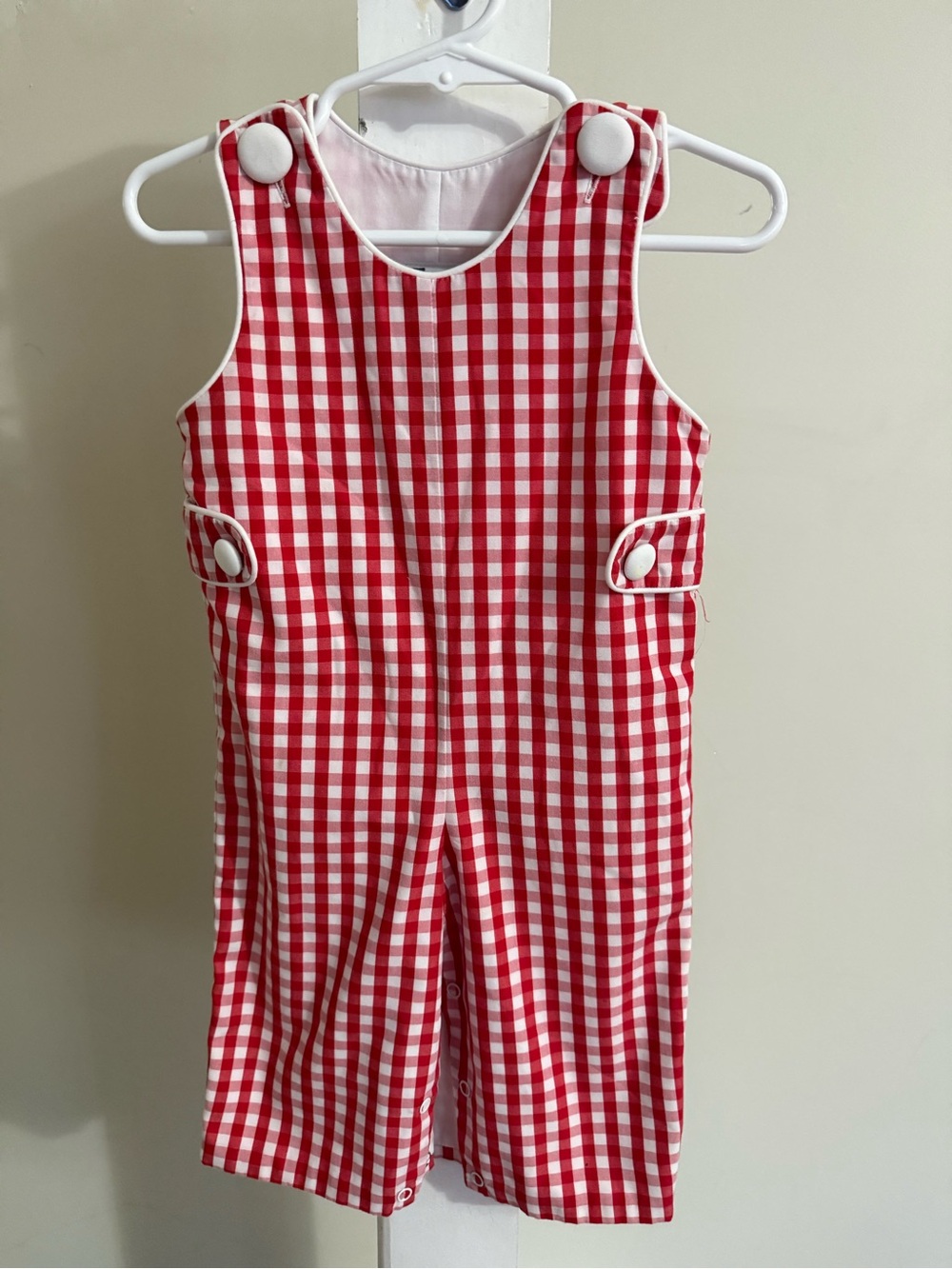 Banana Split Gingham Longalls